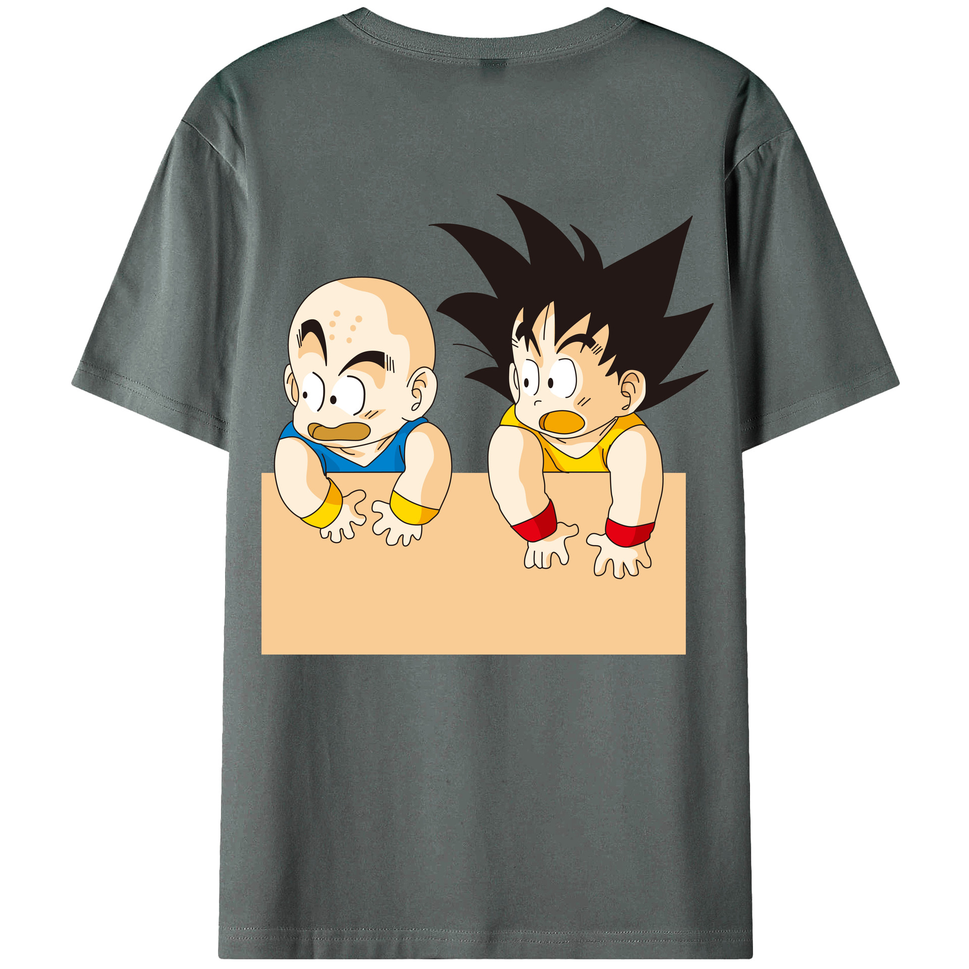 （画像用） ドラゴンボール 孫悟空（そん ごくう）Son Goku カカロット DRAGON BALL Kakarotto 綿100％半袖Tシャツ（背面プリント）